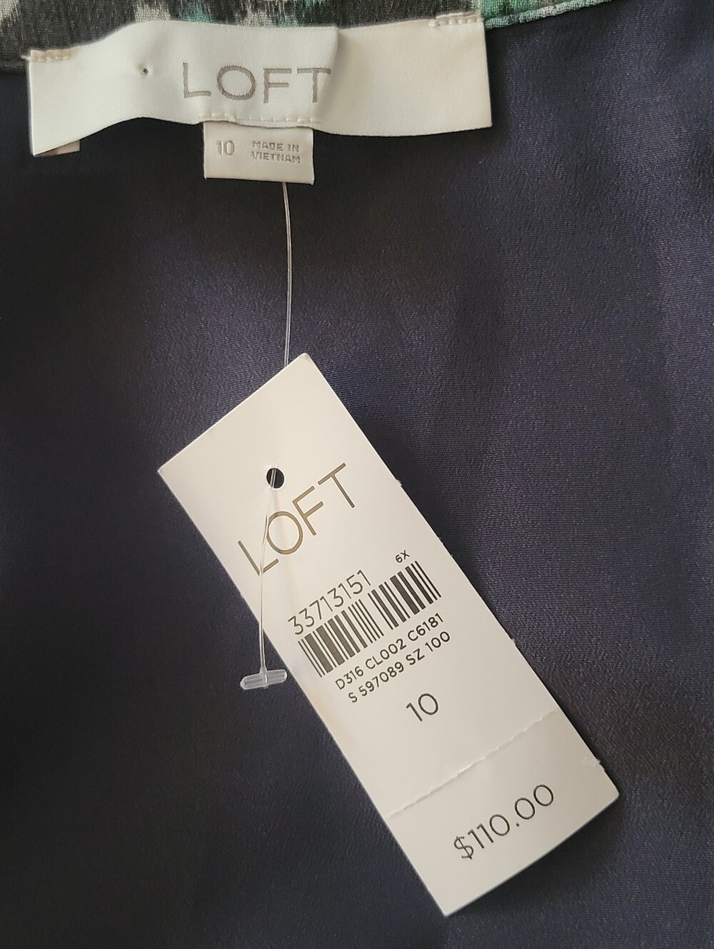 NWT Loft Ann Taylor Garden Floral Chiffon Button Down Midi Dress Long Sleeve 10 - Picture 11 of 12